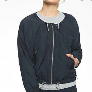 Athleta Chill Bomber sz XL NWT $128 Navy blue
